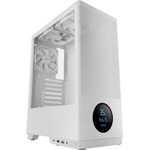 Tacens SAGITTA20 - PC Behuizing - ATX - Met LED Scherm - 3 Ventilatoren - Zijkant van Gehard Glas