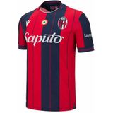 Macron - Bologna FC 25/26 - Thuis T-shirt - Korte Mouwen - Rood en Blauw