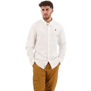 Timberland Pleasant River Stretch Oxford Slim Long Sleeve Shirt Wit XL Man