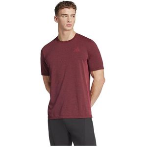 adidas - Train Essentials Structure - T-shirt - Rood - Korte Mouwen