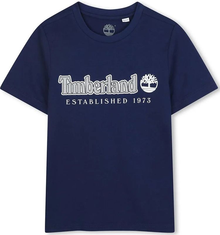 Timberland - T60212 - T-shirt - Blauw - Korte Mouwen - Jongens