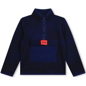 Hugo G25154 Half Zip Sweatshirt Blauw 8 Years
