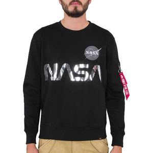 Alpha Industries - NASA - Sweatshirt - Reflecterend - Kleur: Zwart