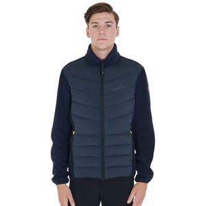 Equestro Fleece&nylon Technical Sweatshirt Blauw XS Man