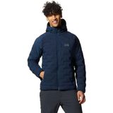 Mountain Hardwear - Stretchdown - Jasje - Blauw - Donsisolatie, Geïsoleerde Capuchon