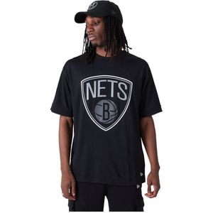 New Era Nba Os Outline Mesh Brooklyn Nets T-shirt Met Korte Mouwen