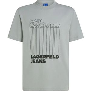 Karl Lagerfeld Jeans Reg Barcode T-shirt Met Korte Mouwen