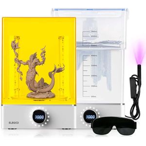 ELEGOO Mercury XS - Was- en Uithardingskit - UV-beschermkap - 360º Draaibaar