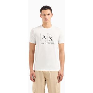 Armani Exchange 3dztad_zj9az Short Sleeve T-shirt Wit 2XL Man