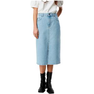 Object - Ellen Denim Rok - Blauw - Katoen