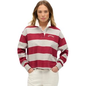 Superdry Ath Essential Stripe Lange Mouw Poloshirt