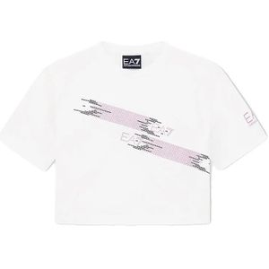 Ea7 Emporio Armani Train Logo Series Tape T-shirt Met Korte Mouwen