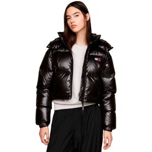 Tommy Jeans Crop Alaska Puffer Jacket Zwart XL Vrouw