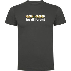 Kruskis Be Different Run Short Sleeve T-shirt Grijs 2XL Man