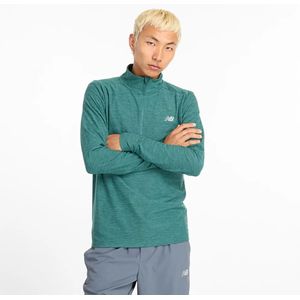 New Balance Space Dye Half Rits Lange Mouw T-shirt