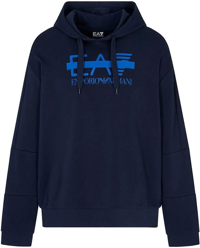 EA7 - Train Logo Serie - Sweatshirt - Marineblauw - Lange Mouwen - Casual