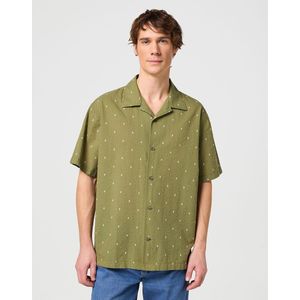 Wrangler 112350500 Resort Short Sleeve Shirt Groen S Man