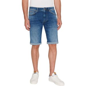 Pepe Jeans Straight Fit Denim Shorts Blauw 32 Man