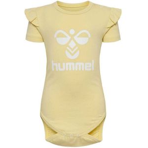 Hummel Dream Ruffle Short Sleeve Body Geel 2-4 Months Meisje