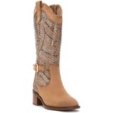 Xti - 14432103 - Cowboylaarzen - Zwart - Ritssluiting - Casual