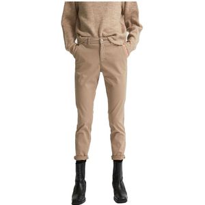 Selected Miley Mid Waist Chino Pants Beige 38 Vrouw