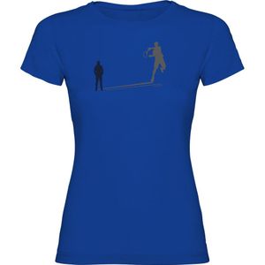 Kruskis Tennis Shadow Short Sleeve T-shirt Blauw M Vrouw