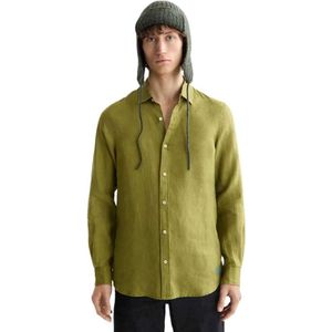 Scotch & Soda Regular-fit Linen Overhemd Met Lange Mouwen
