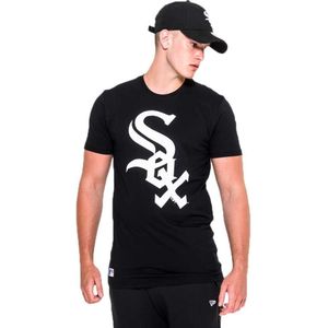 New Era Chicago White Sox Logo Short Sleeve T-shirt Zwart XS Man