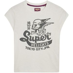 Superdry Retro Rocker Short Sleeve T-shirt Beige M Vrouw