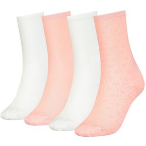 Calvin Klein 701219852 Socks 4 Pairs Oranje EU 36-41 Vrouw