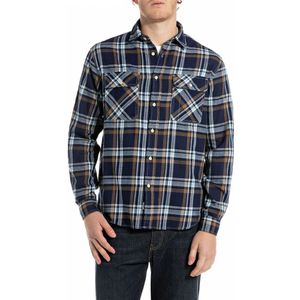 Replay M4147.000.52820 Overhemd Met Lange Mouwen