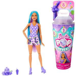 Barbie Pop! Reveal Serie Frutas Uvas Doll Roze