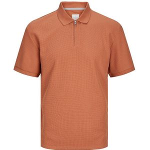 Jack & Jones Johnny Plus Size Short Sleeve Polo Oranje 6XL Man
