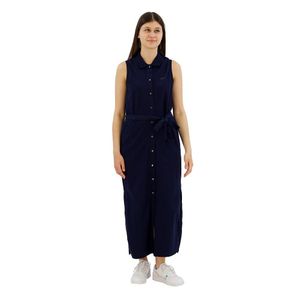 Lacoste Ef1107 Sleeveless Midi Dress Blauw 36 Vrouw