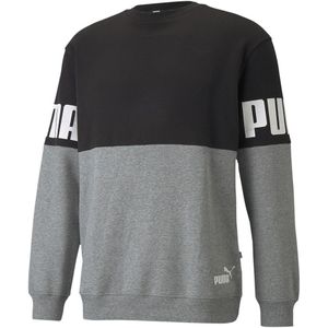 Puma Power Colorblock Sweatshirt Zwart S Man