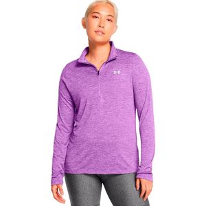 Under Armour Tech Twist Sweatshirt Met Halve Rits Paars Vrouw