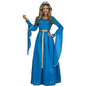 Viving Costumes Medieval Princess Woman Custom Blauw M-L