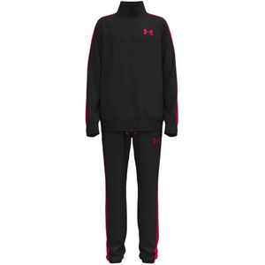 Under Armour - Rival Knit - Trainingspak - Zwart - Felrood - Full-Zip - Kids