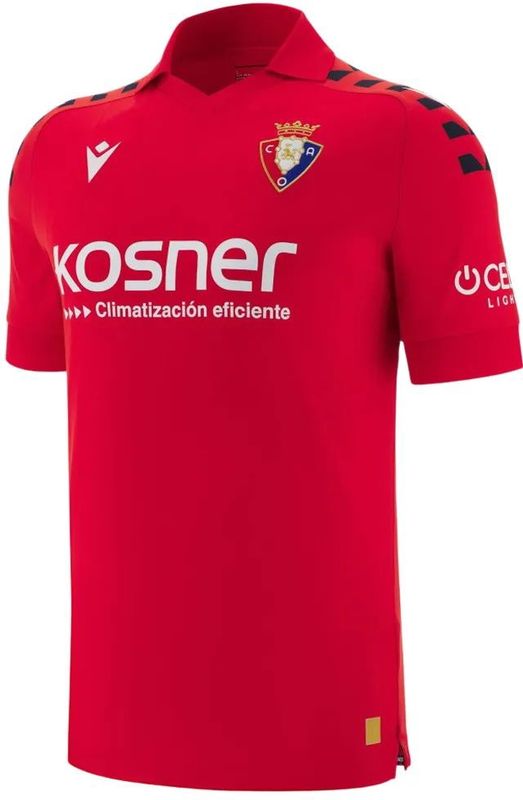 Macron - CA Osasuna 25/26 - Thuis T-shirt - Rood - Korte Mouwen