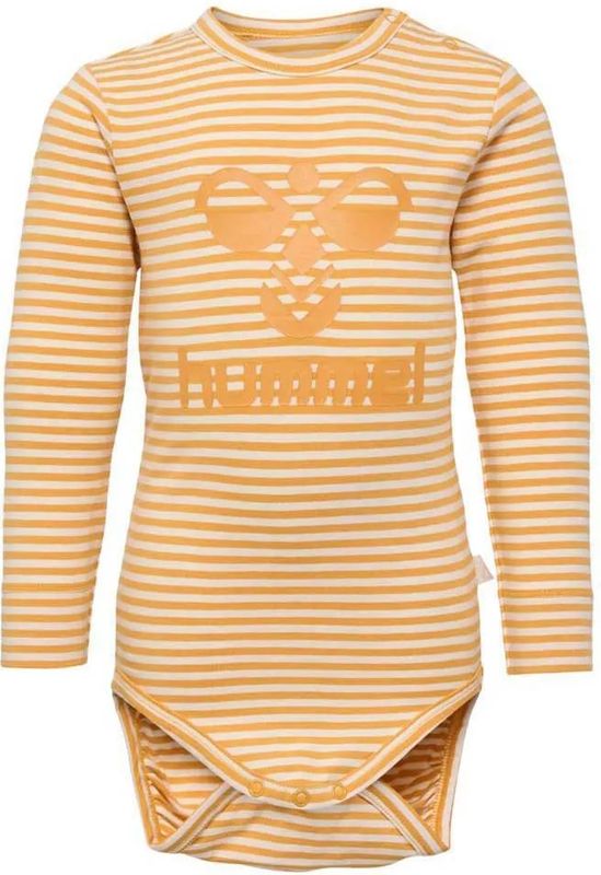 Hummel - hmlMULLE BODY L/S - Romper - Lange Mouwen - Streeppatroon - Biologisch Katoen