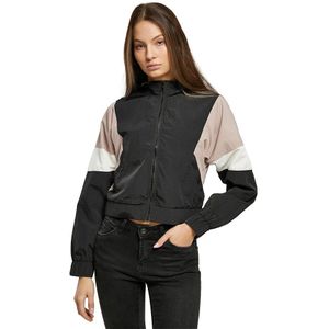 Urban Classics 3-tone Crinkle Jacket Zwart M Vrouw