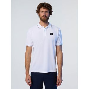 North Sails Coolmax Short Sleeve Polo Wit XL Man