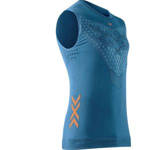 X-bionic Twyce Run Sleeveless T-shirt Blauw L Man