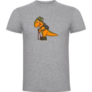 Kruskis Dino Trek Short Sleeve T-shirt Grijs 2XL Man