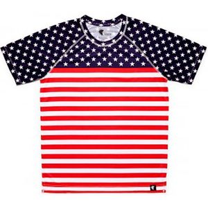 Hoopoe Stars And Stripes Short Sleeve T-shirt Rood XL Man