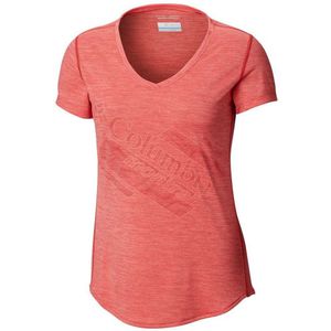 Columbia Trinity Trail Graphic 2.0 Short Sleeve T-shirt Rood S Vrouw