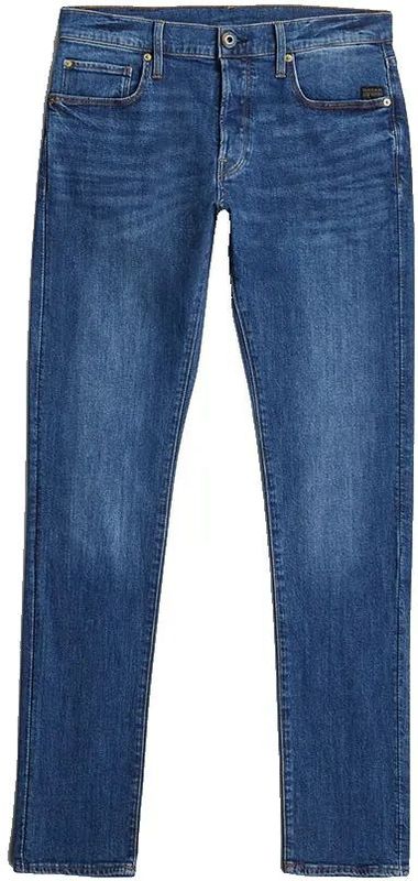 G-Starvoor mannen. D22264-D625-071 Jeans 3301 Slim Z blauw (27/32), Casual, Katoen, Denim