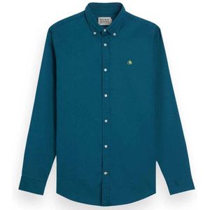 Scotch & Soda Essential Oxford Solid Overhemd Met Lange Mouwen