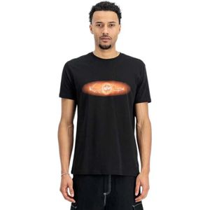 Alpha Industries - Lightning T - T-shirt - Zwart - 100% Katoen