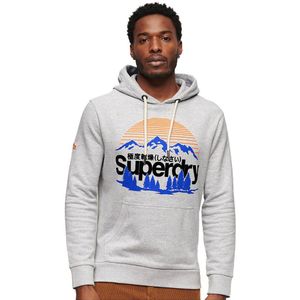 Superdry Great Outdoors Graphic Hoodie Grijs 3XL Man